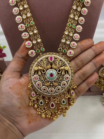 Madhuri Heritage Long Necklace Set