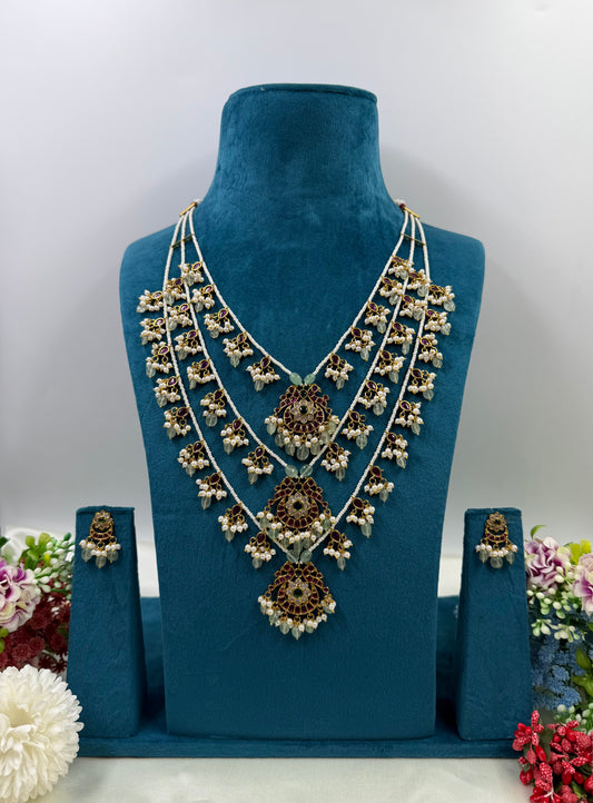 Bhairavi Traditional Three Layering Long Necklace