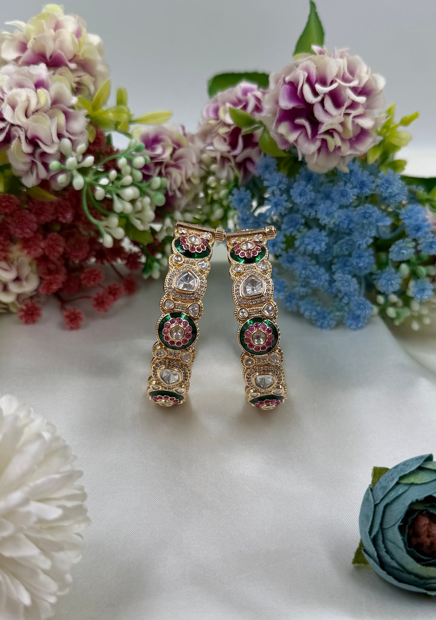 Nirmala Moissanite Bangles (Openable)