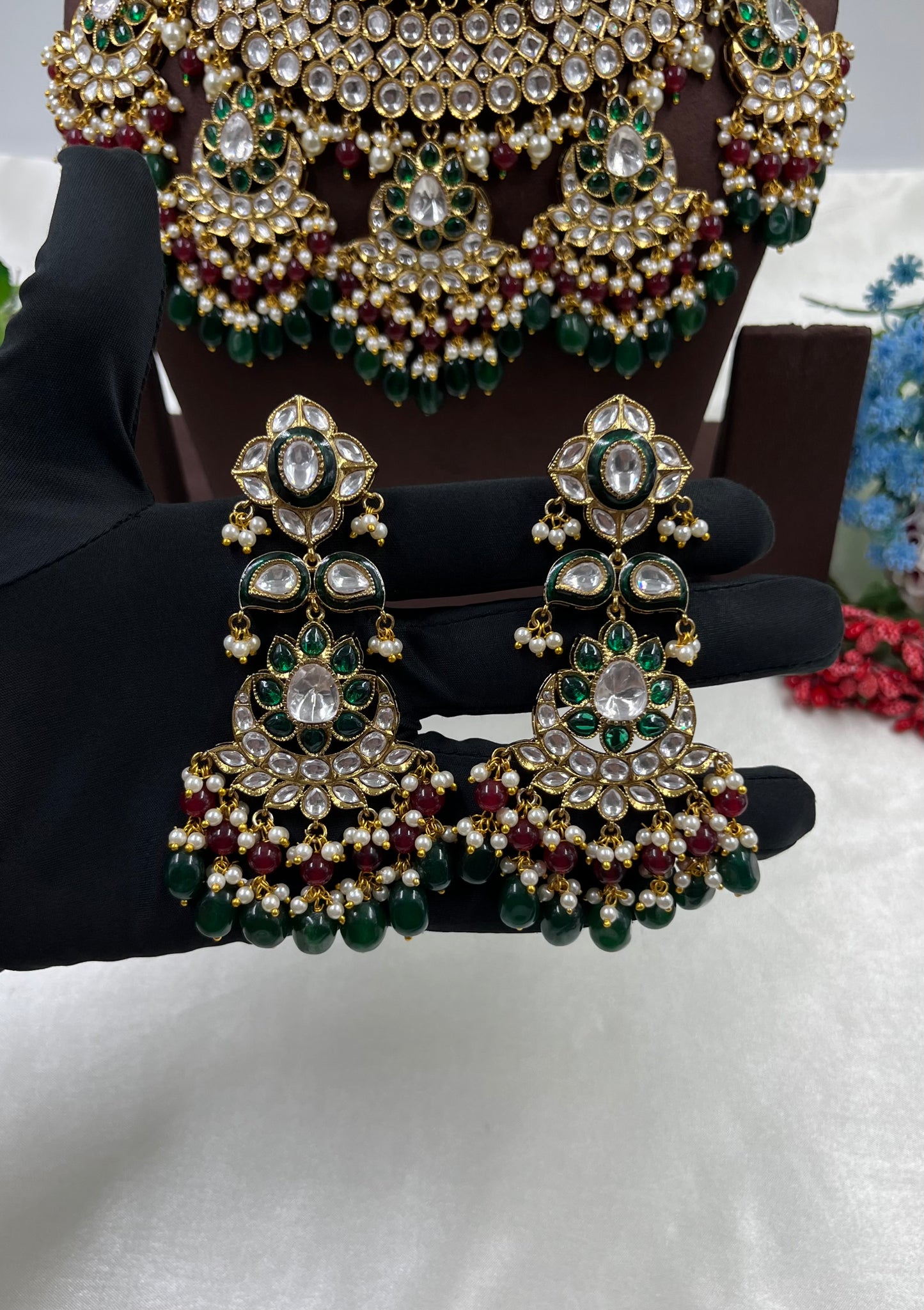 Gauri Polki Kundan Necklace Set