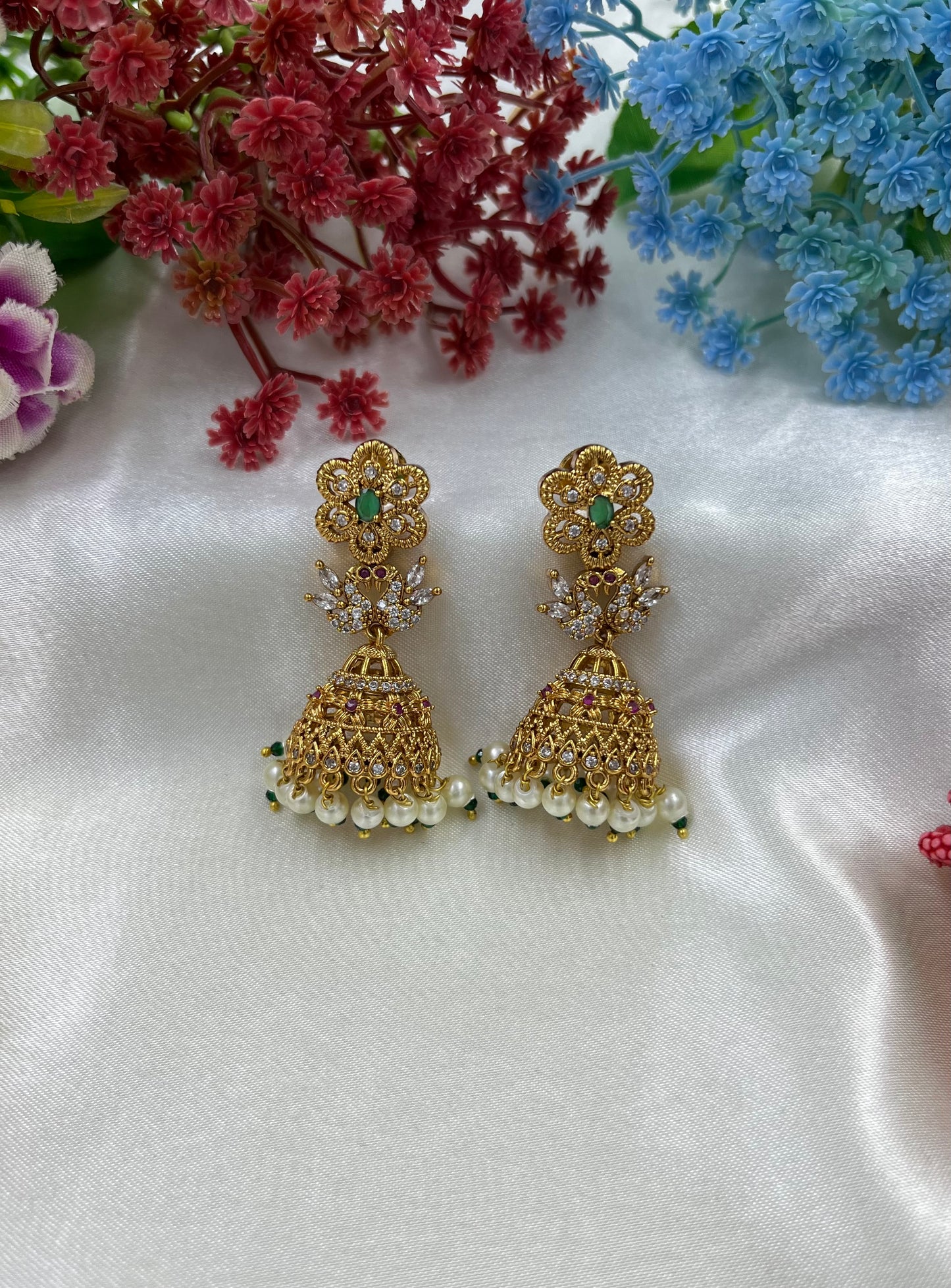 Kavya Brass Jumka
