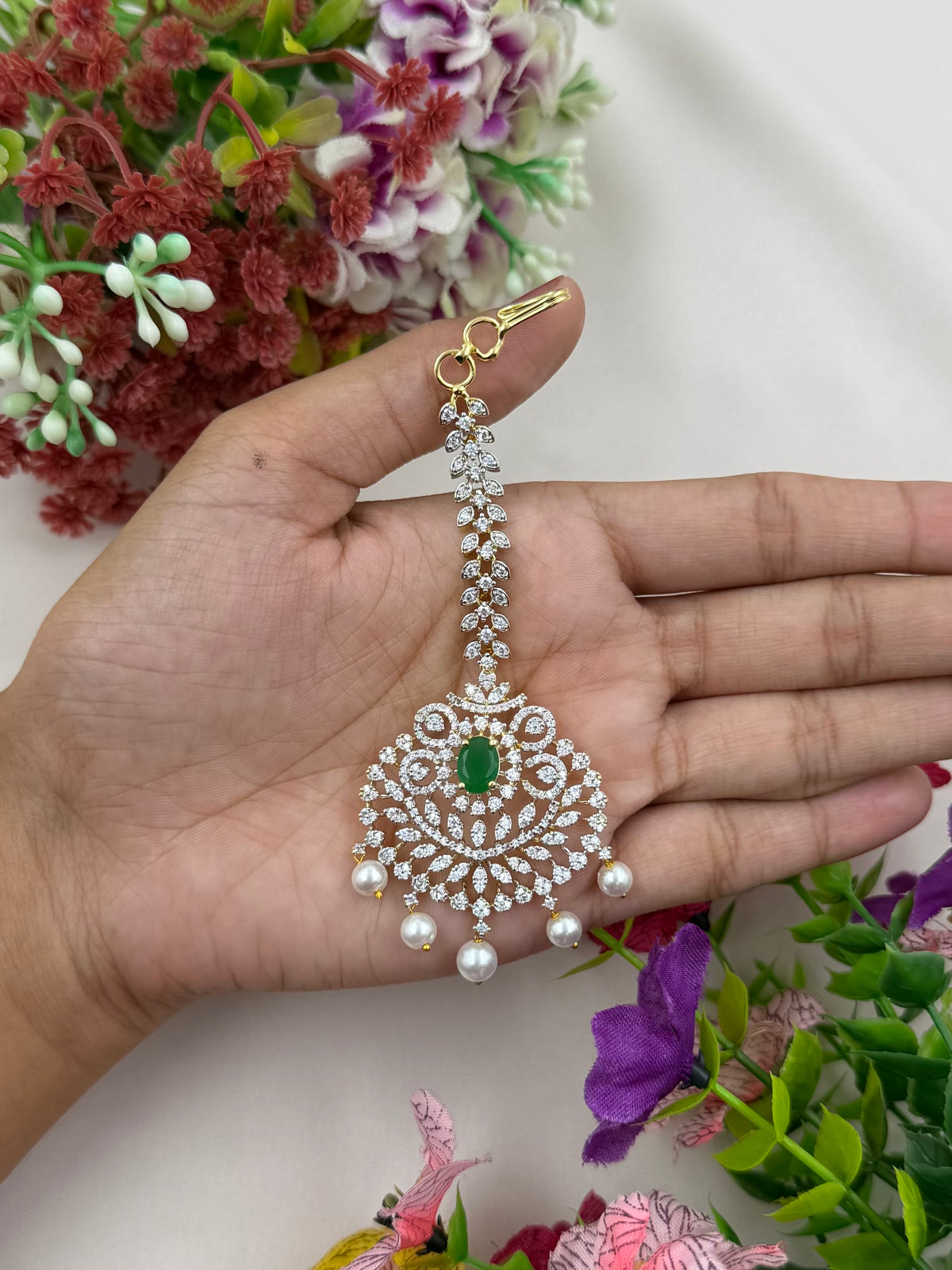 Rachel American Diamond Mang Tika