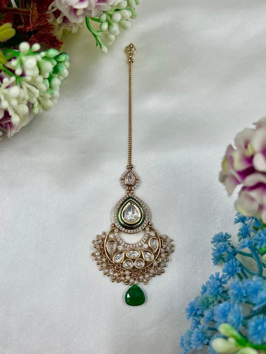 Rohini Moissanite Mang Tika