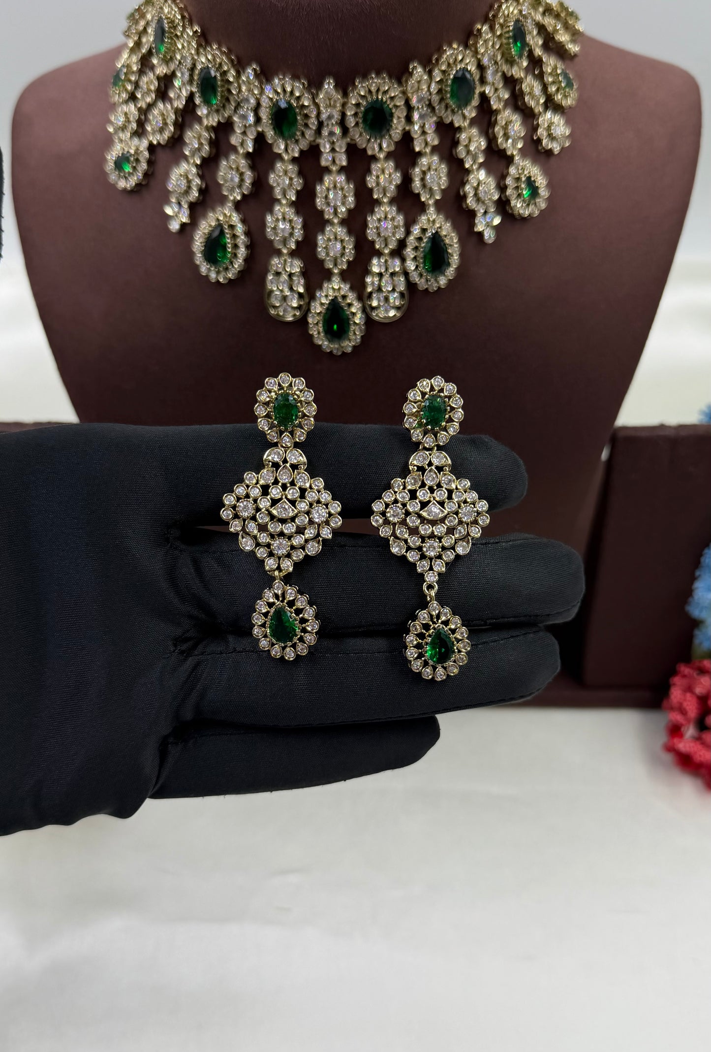 Tina Victorian Choker Necklace Set