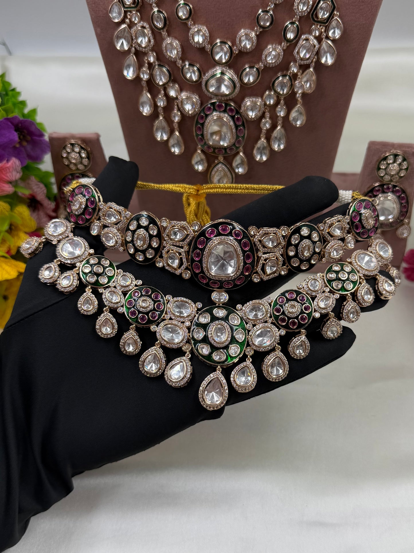 Sanchita Moissanite Premium Semi Bridal Set