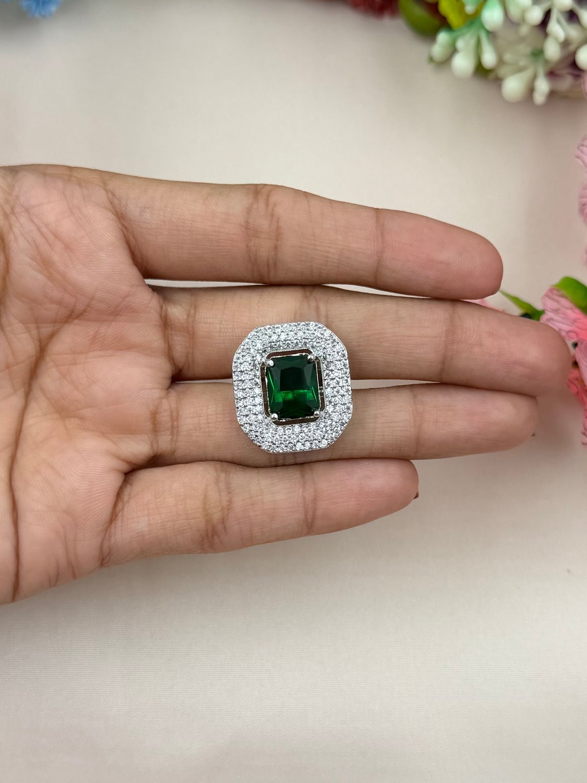 Prachi American Diamond Ring (Adjustable) shoot pending