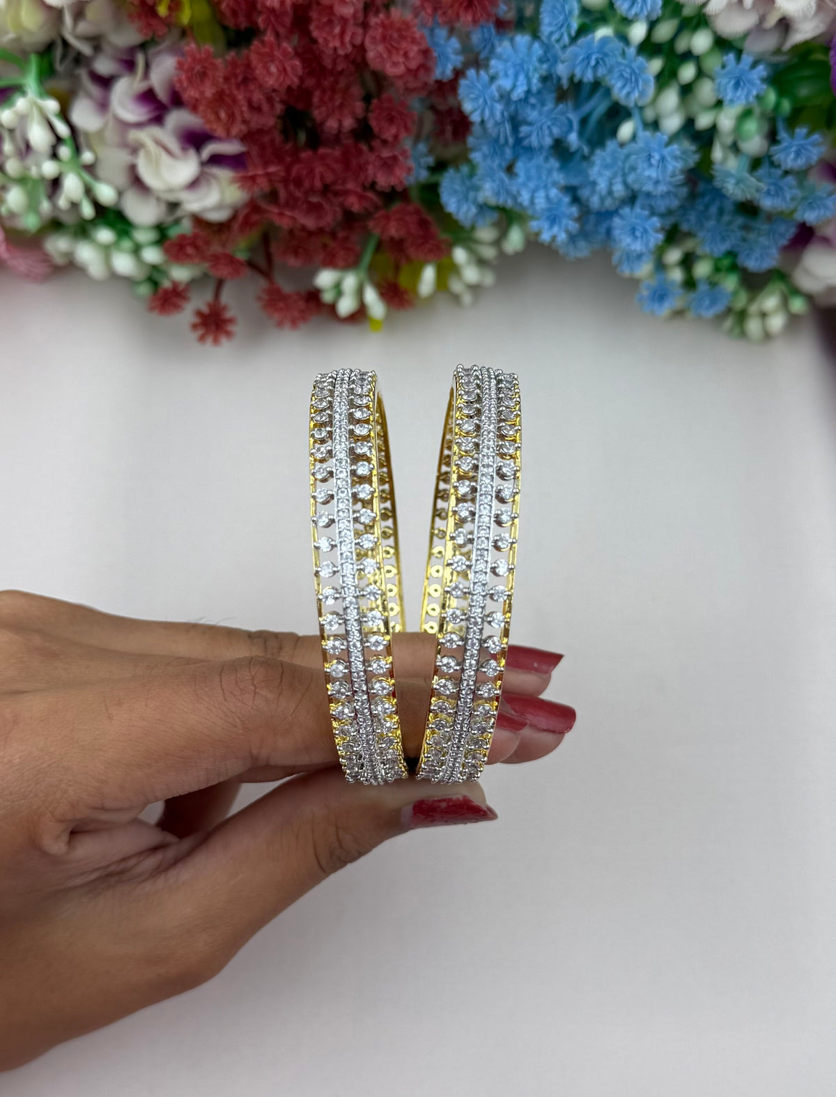 Alicia American Diamond Bangles