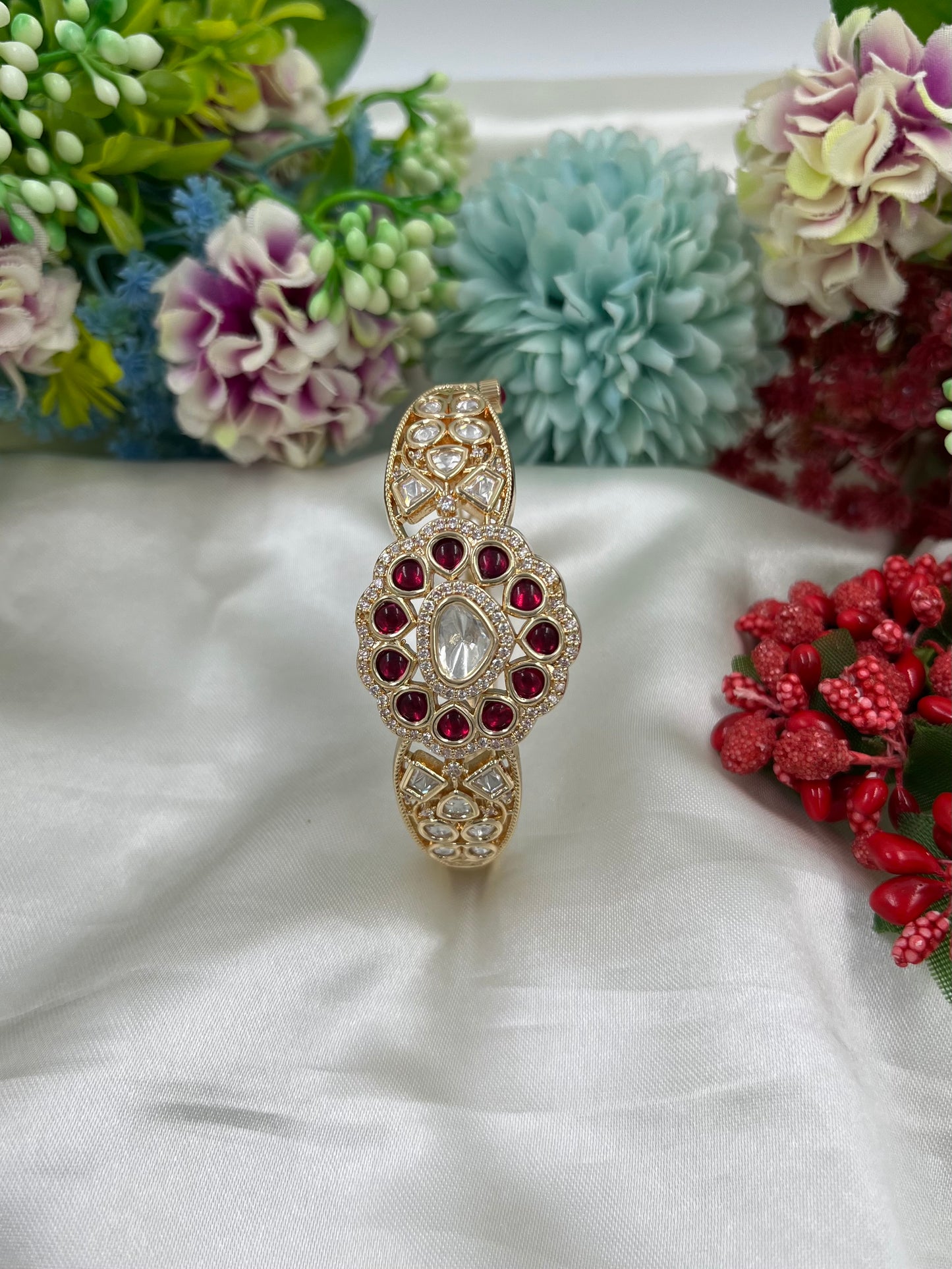Eternal Moissanite Kundan Bracelet