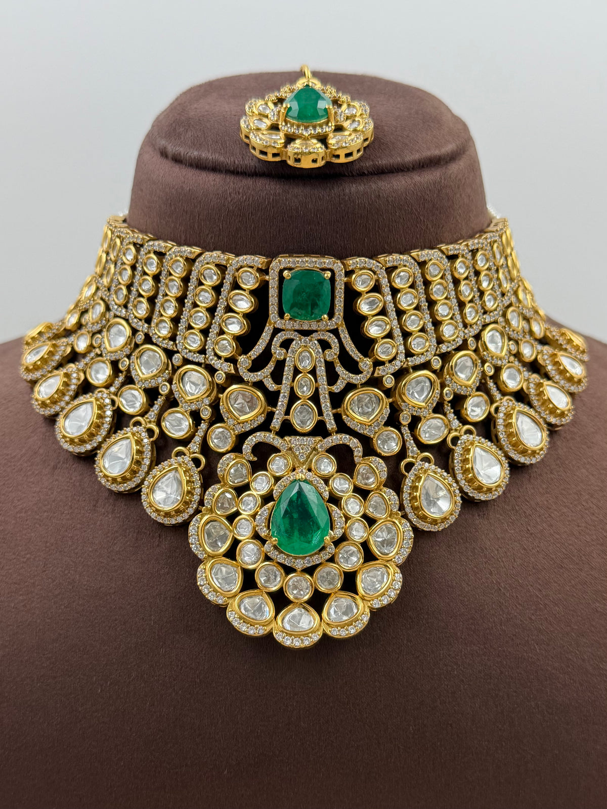 Ridhima Jaipuri Kundan Choker Necklace Set