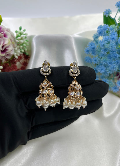 Saanvi Moissanite Premium Jumka