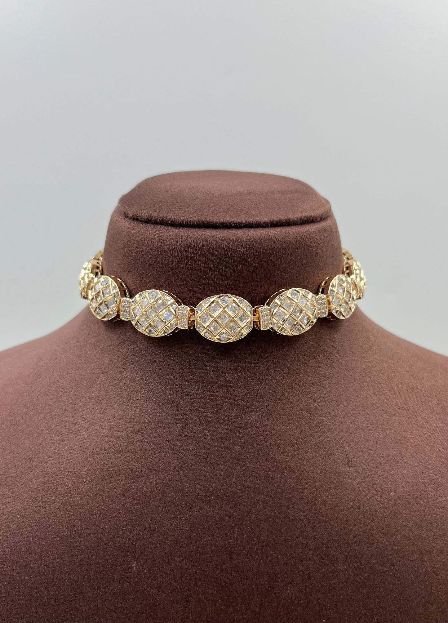 Prabha Moissanite Choker Necklace