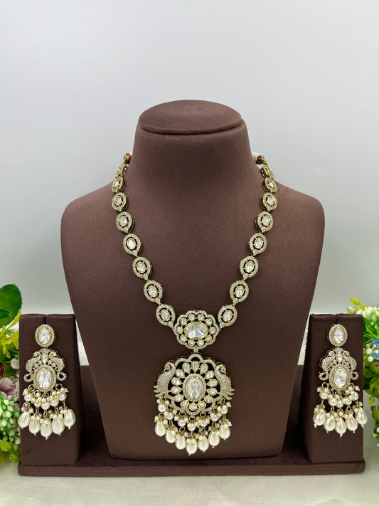 Kruti Premium Moissanite Necklace