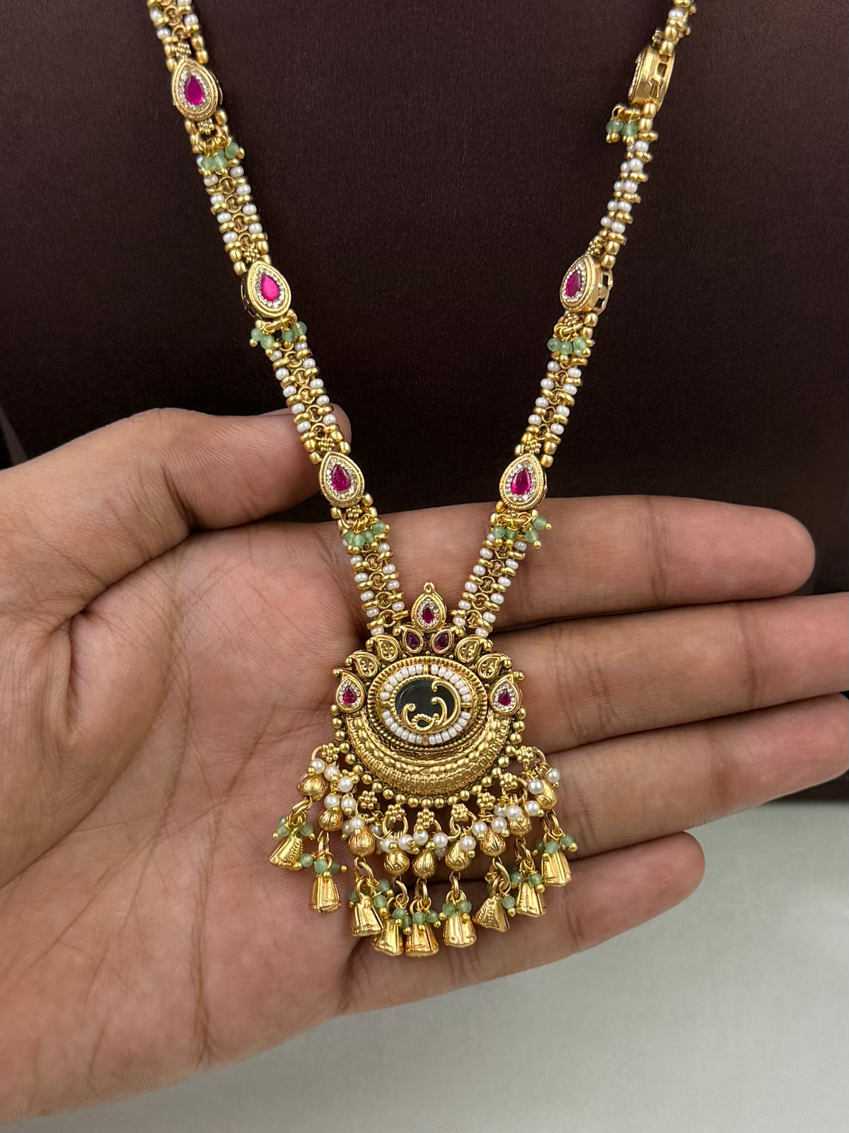 Uma Heritage Delicate Semi Long Necklace Set