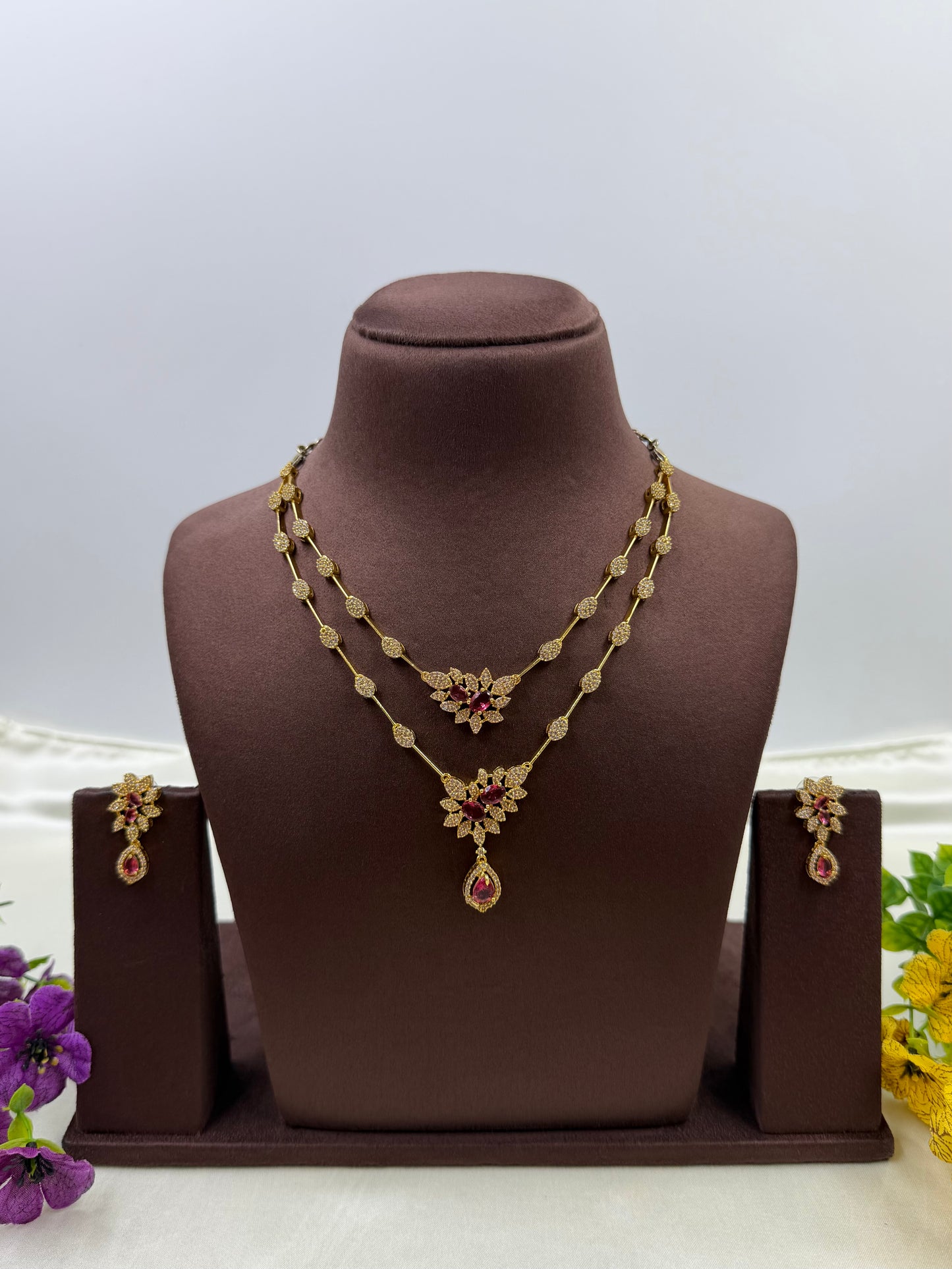 Tanisha Traditional Two Layer Necklace