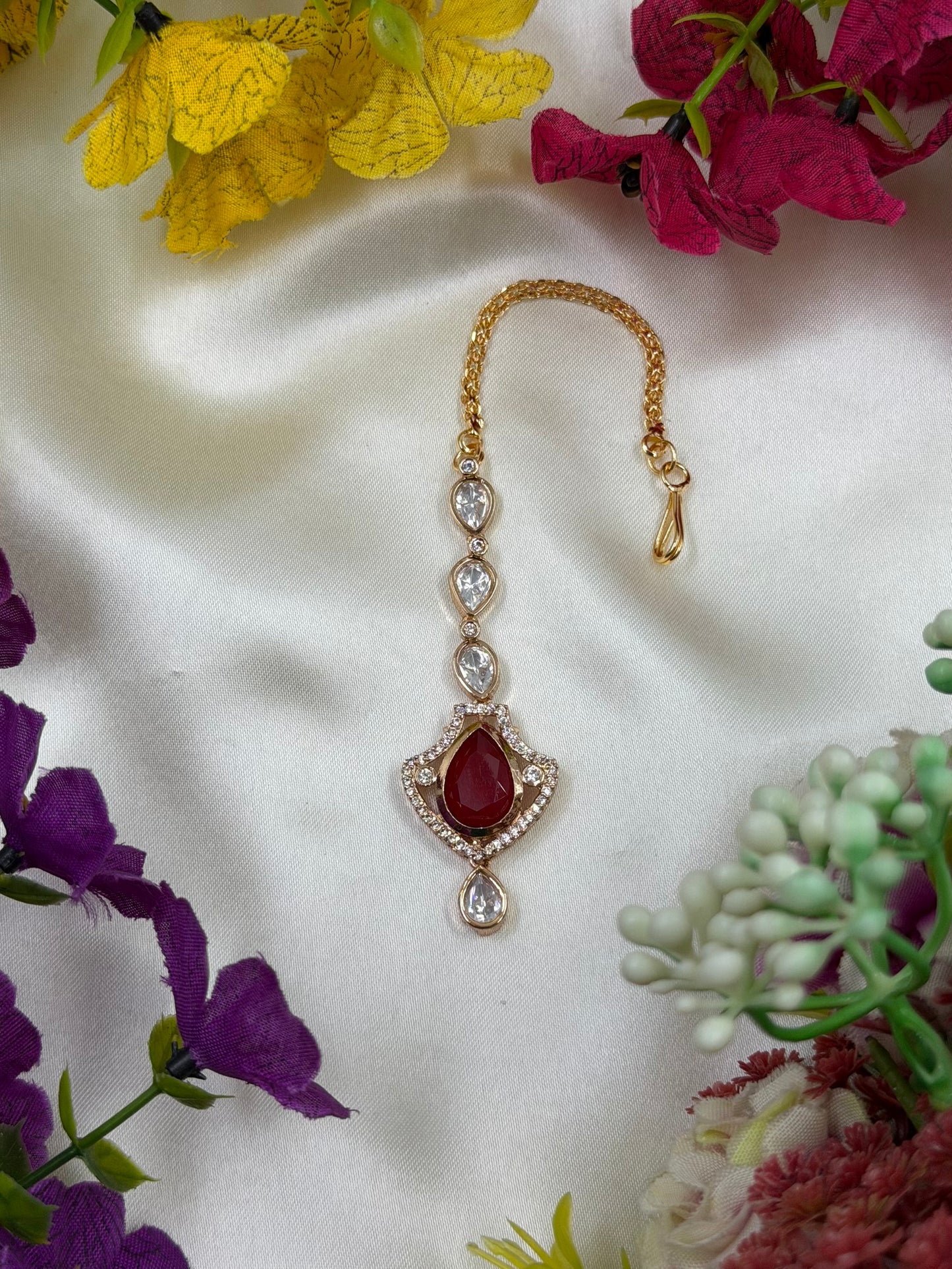 Juhi Moissanite Mang Tika