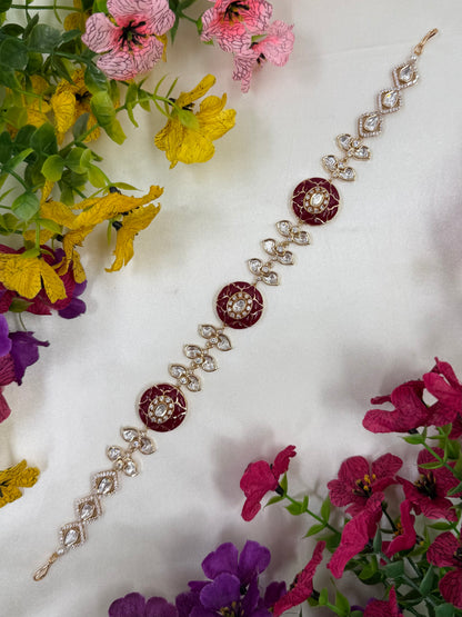 Aalia Moissanite Sheesh Patti