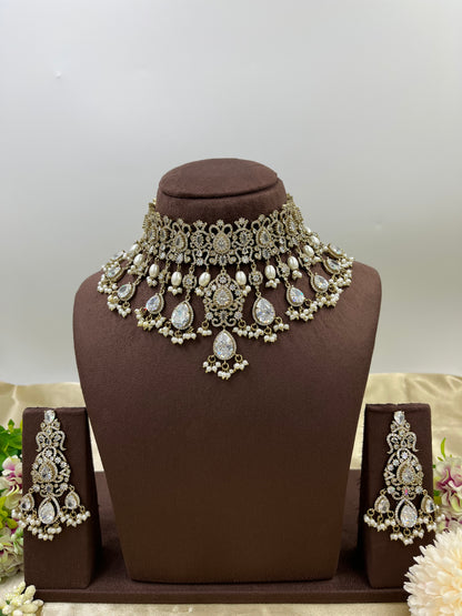 Soveria Victorian Heavy Chokar Necklace