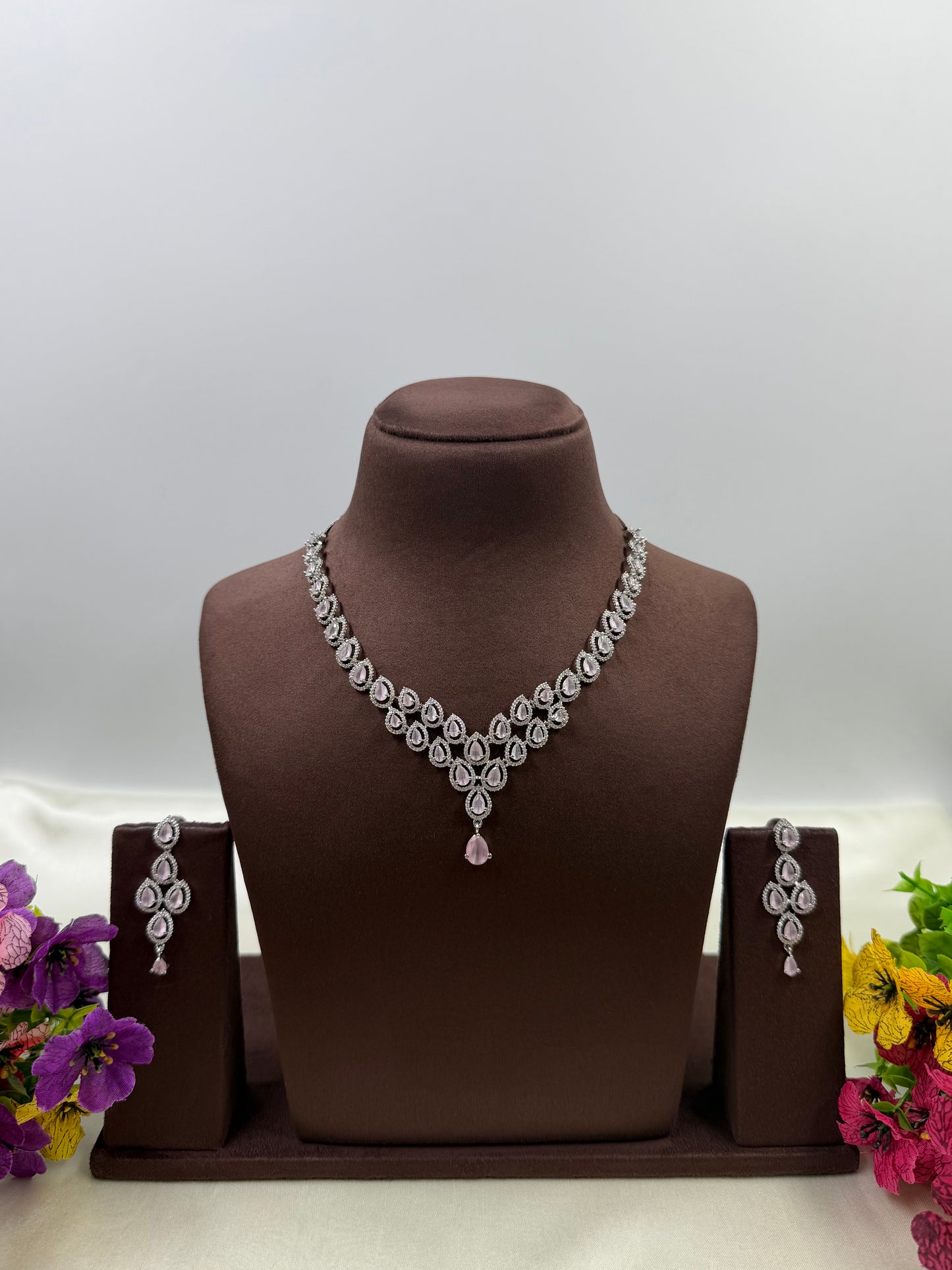 Jasmine American Diamond Necklace