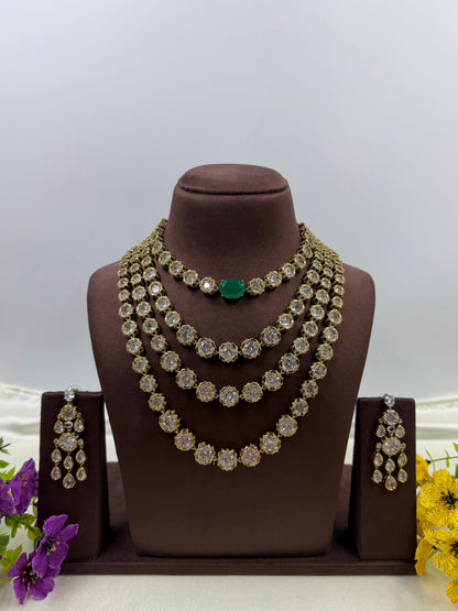 Sarangi Victorian Premium Four Layer Necklace
