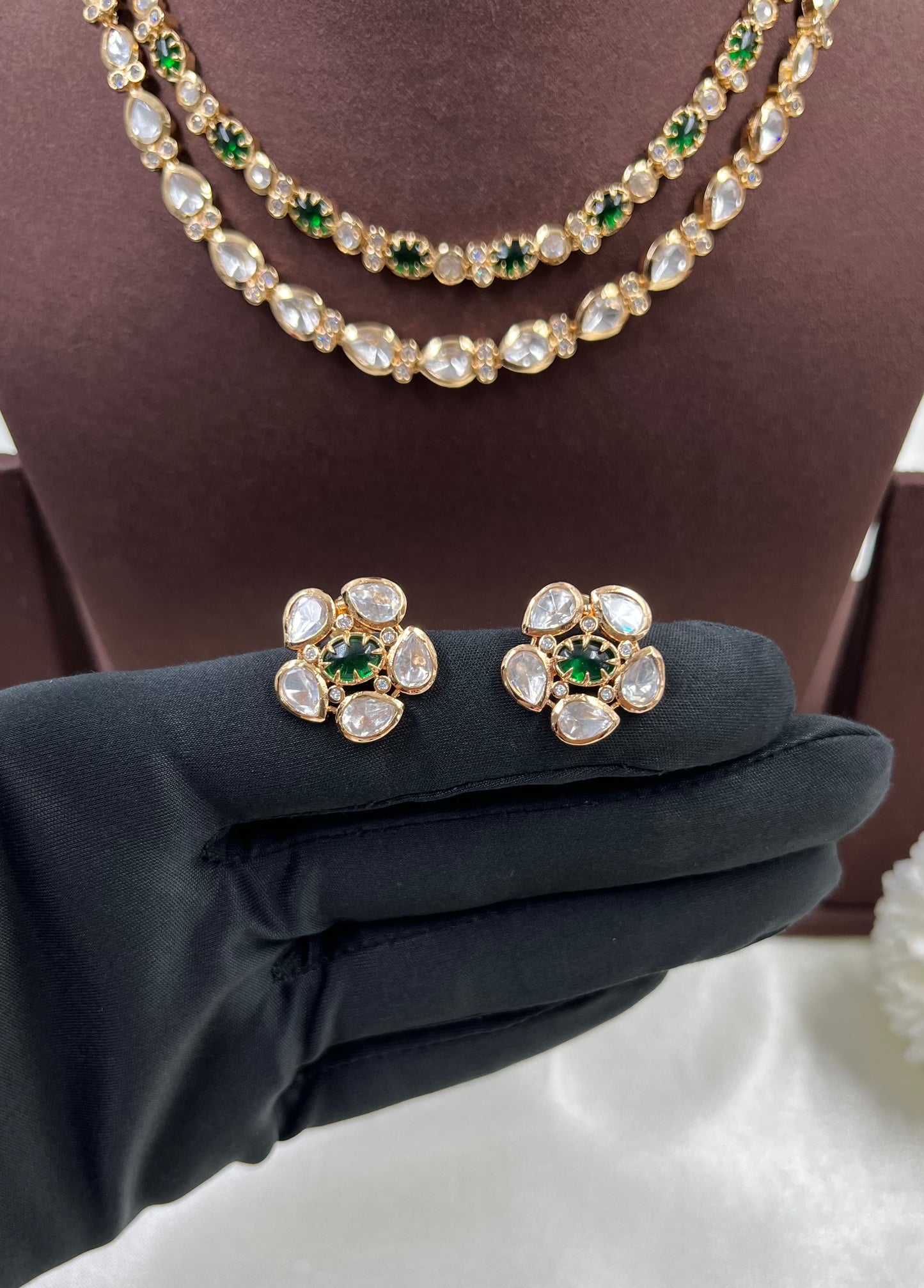 Madhavi Moissanite Delicate Necklace