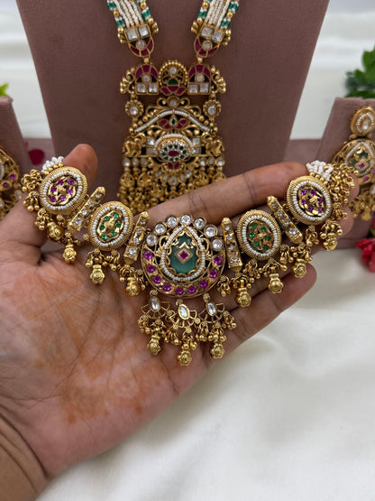 Gopika Premium Heritage Chorski Combo Necklace Set