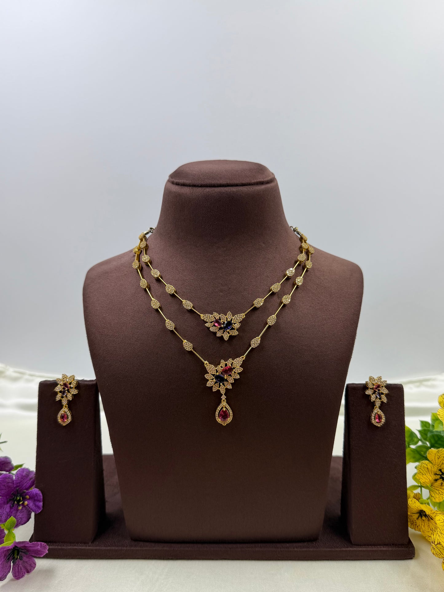 Tanisha Traditional Two Layer Necklace