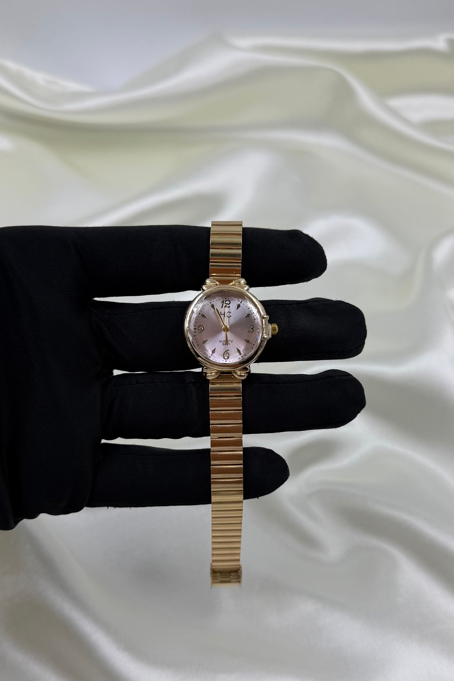 Prerna Gold Stainless Steel Watch (Adjustable)