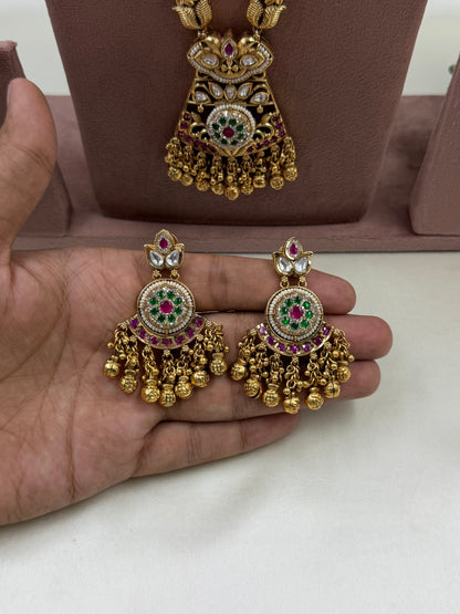 Sanvi Chorski Heritage Long Necklace Set