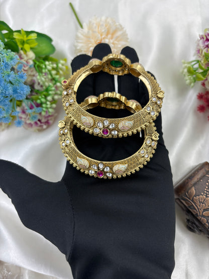 Leena Heritage Bangles (Openable)