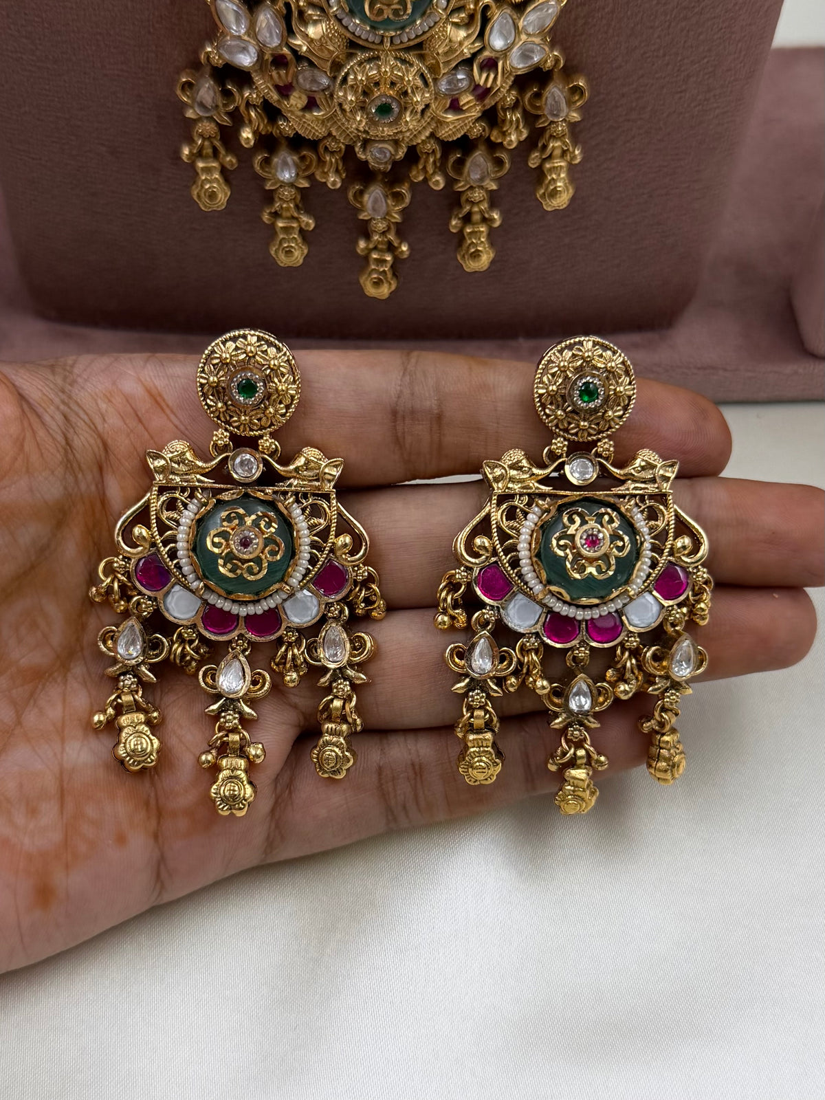 Navya Heritage Combo Necklace Set