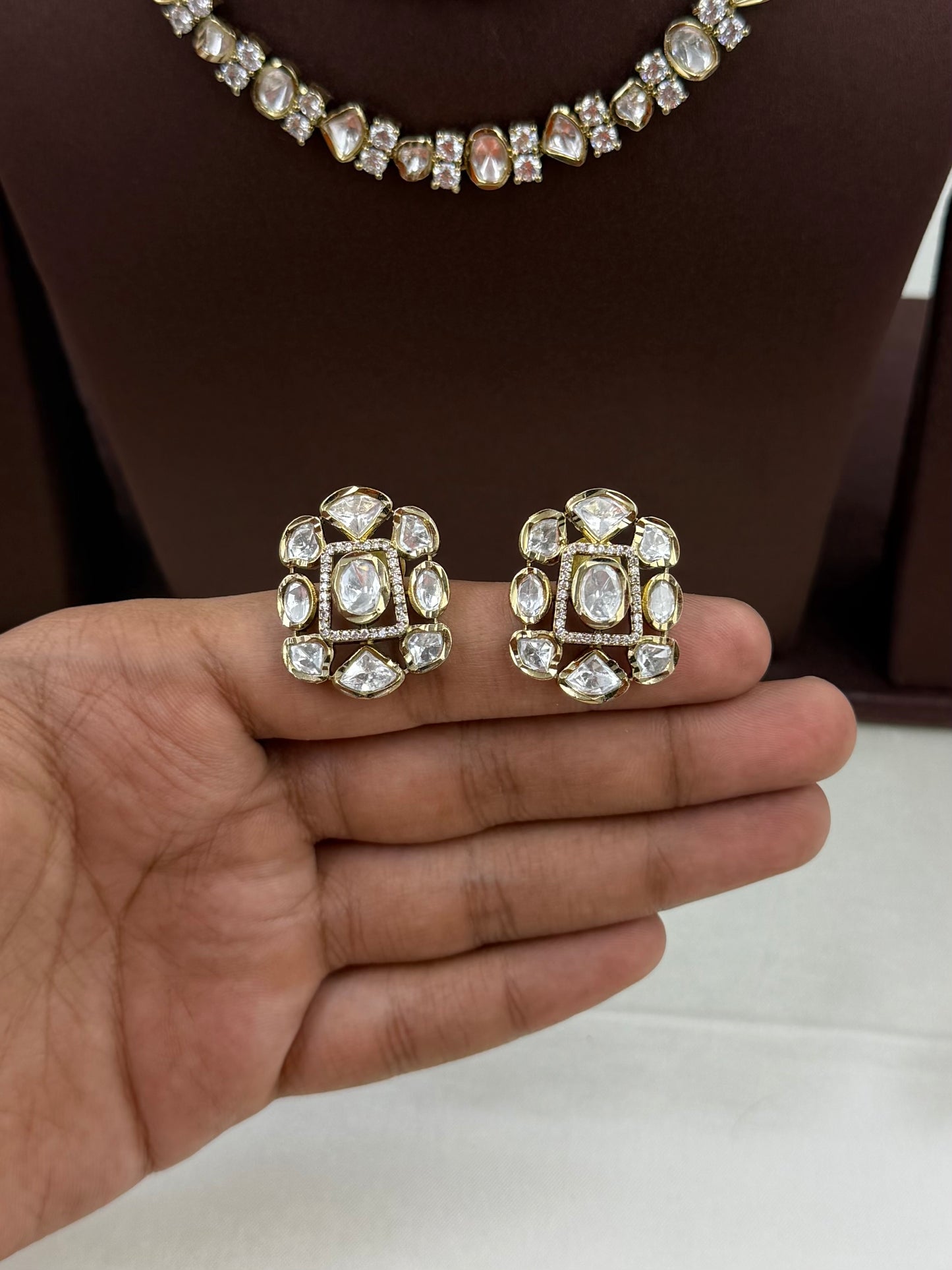 Prarthana Victorian Double Layer Necklace Set