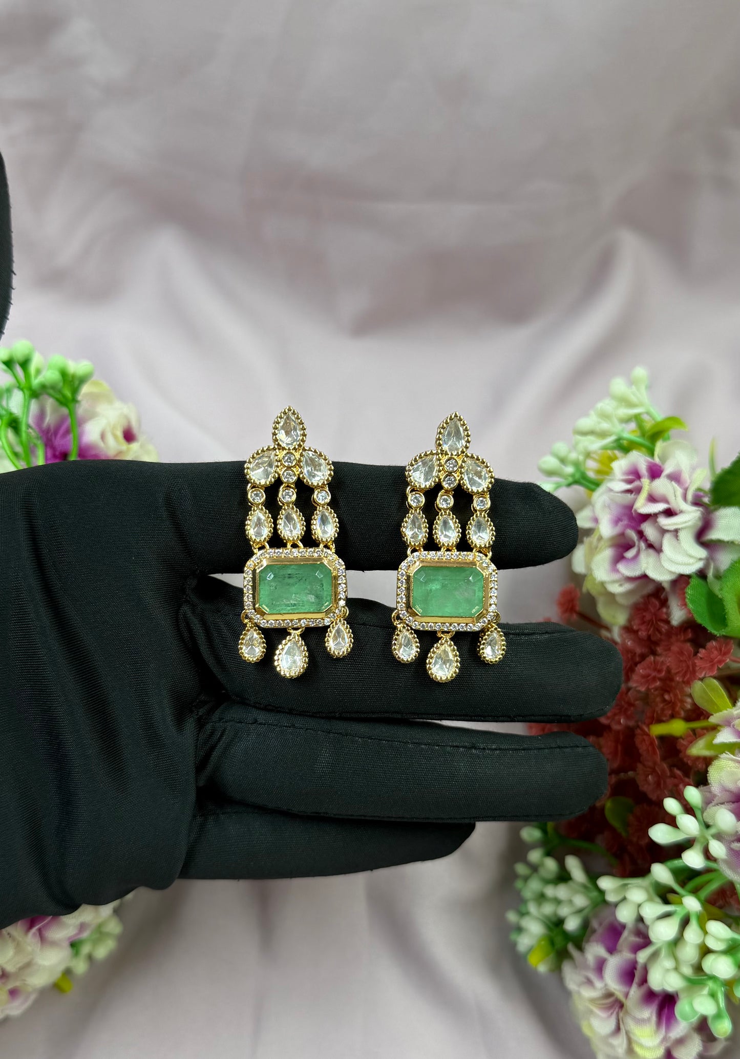 Radha Moissanite Earring