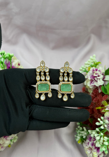 Radha Moissanite Earring