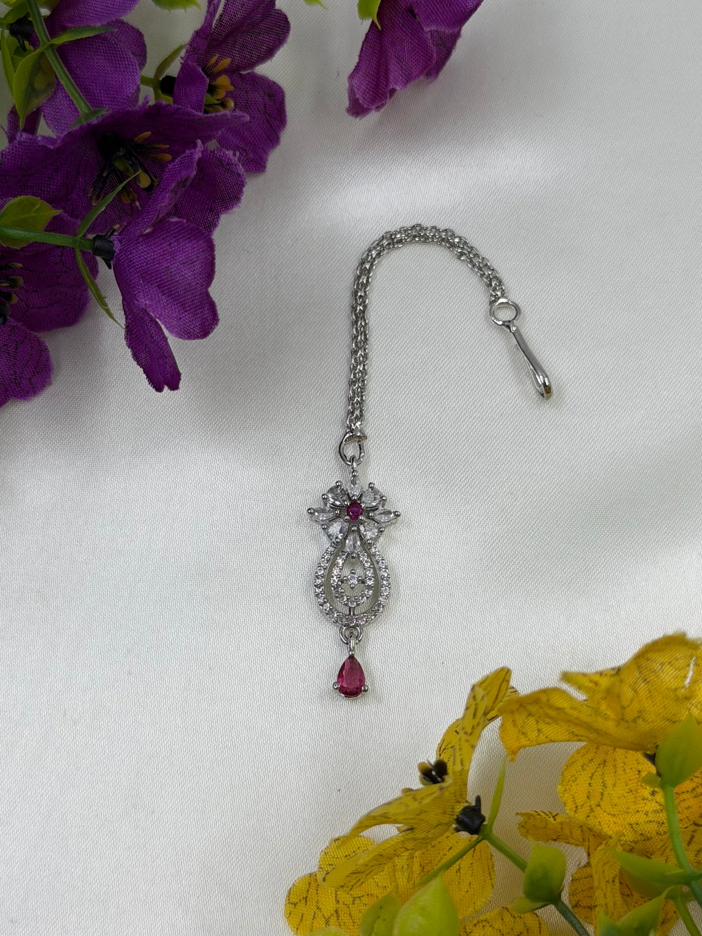Zalay American Diamond Mang Tika
