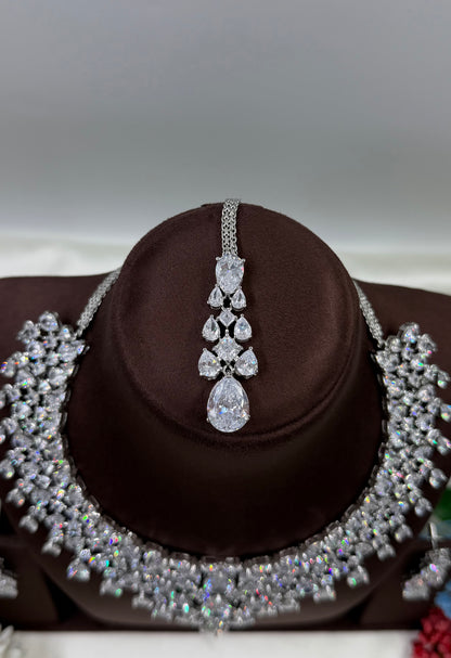 Saniya American Diamond Necklace Set