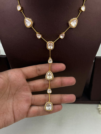 Pooja Jaipuri Kundan Necklace Set