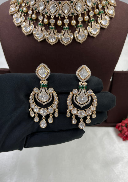 Rajvi Moissanite Premium Combo Set