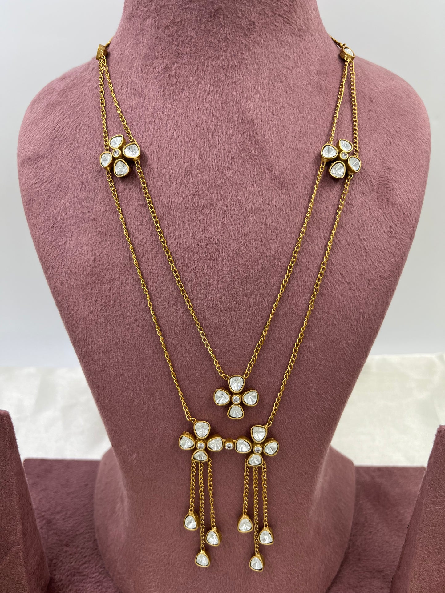 Star Droplets Chain Necklace