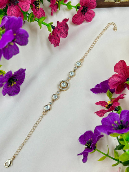 Yukta Moissanite Bracelet (Adjustable)