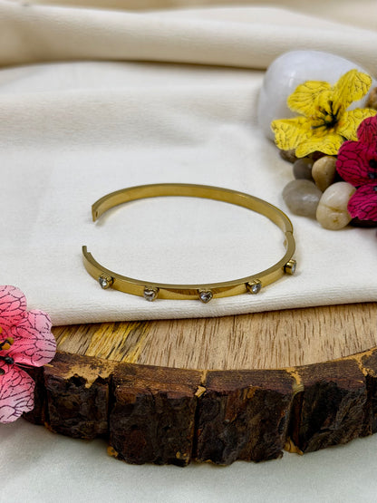 Camille Anti-Tarnish Stainless Steel Bracelet (Openable)