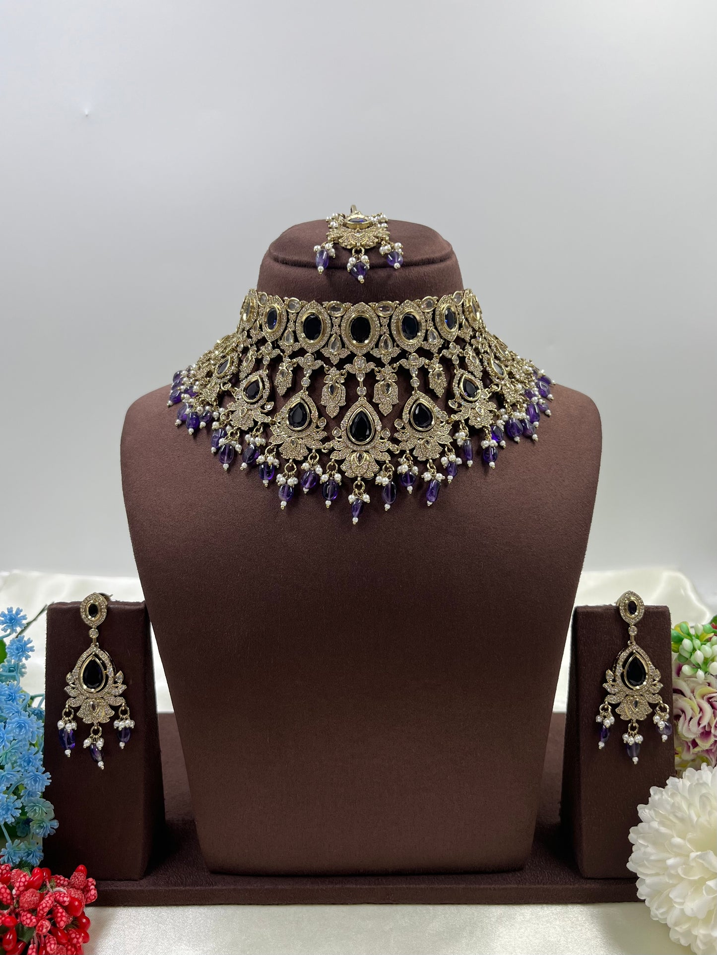 Rashmika Victorian Choker Necklace Set