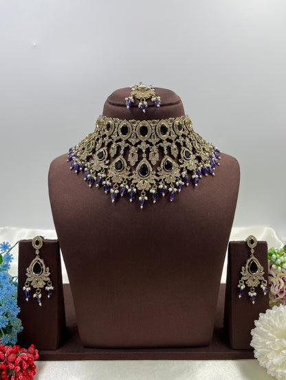 Rashmika Victorian Choker Necklace Set