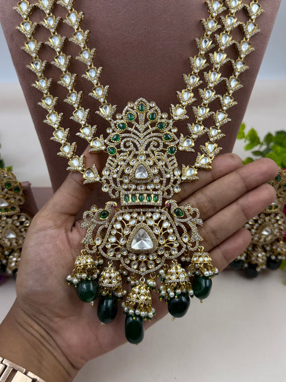 Suranjana Polki Bridal Long Necklace Set