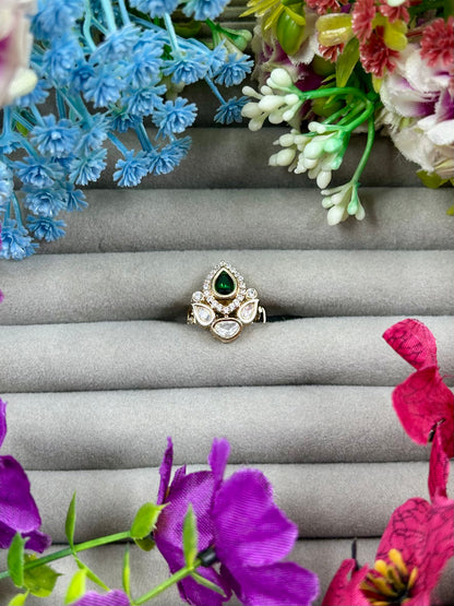 Nalini Moissanite Ring (Adjustable)