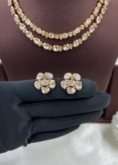 Madhavi Moissanite Delicate Necklace