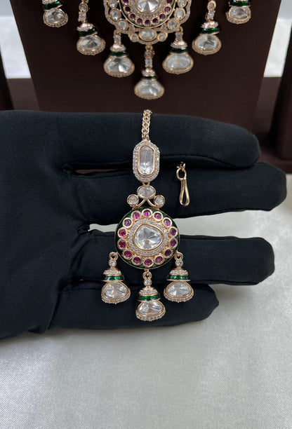 Vaidhi Moissanite Kundan Bridal Set