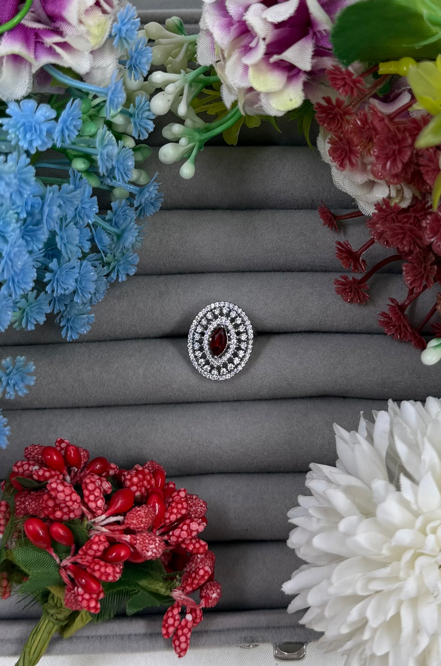 Eloise American Diamond Ring (Adjustable)