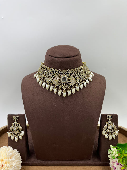 Ayat Victorian Dangling Chokar Necklace