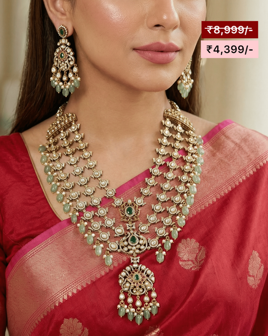 Diya Premium Victorian Long Necklace