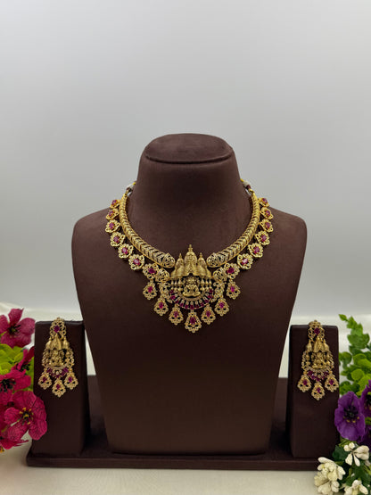 Pallavi South Temple Necklace Set